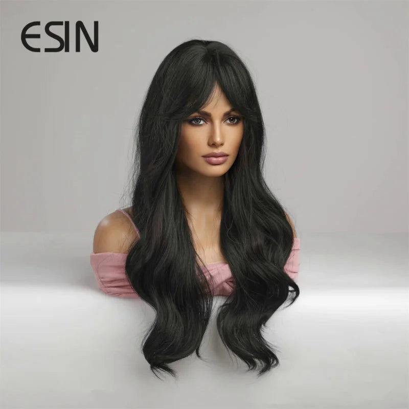 ESIN Synthetic Long Ombre Wig