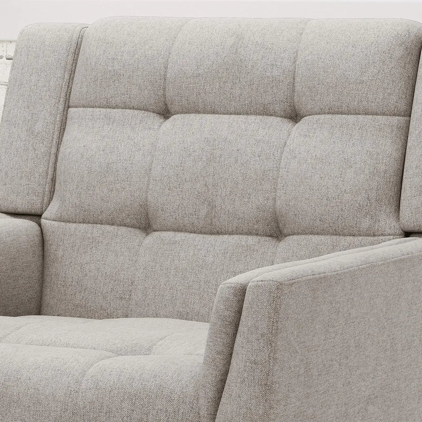 Christopher Knight Home Evelyn Mid Century Modern Fabric Arm Chair, Beige & Walnut
