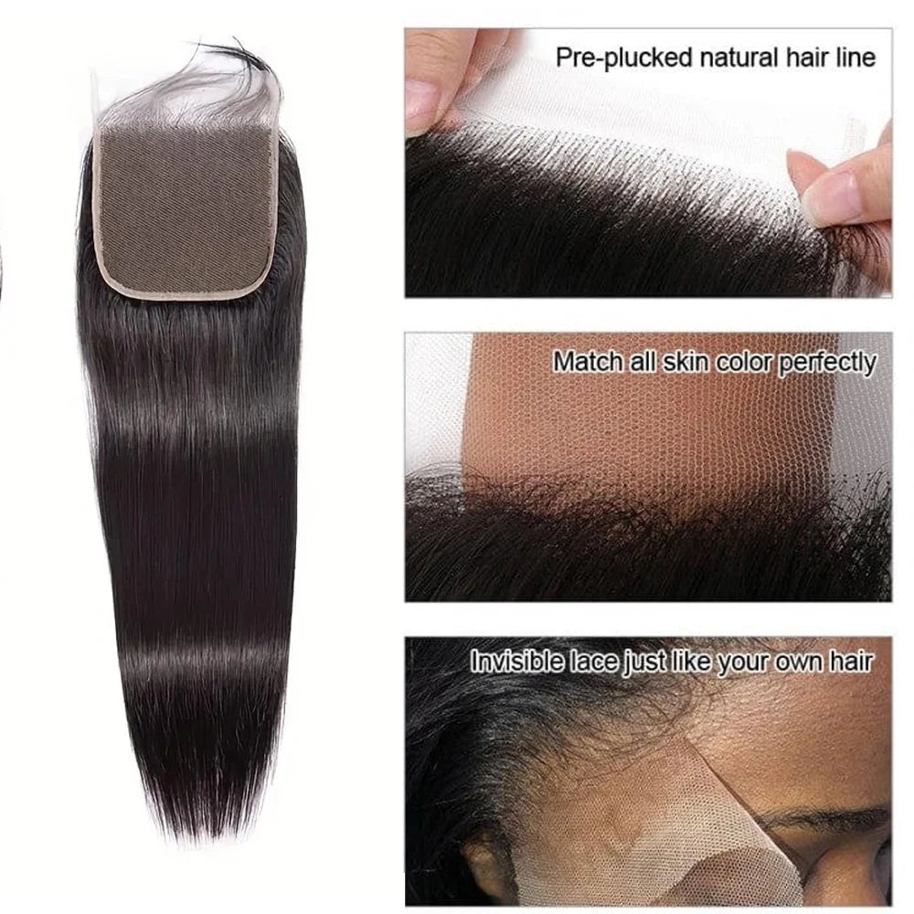Straight Lace Closure 4x4 13x4