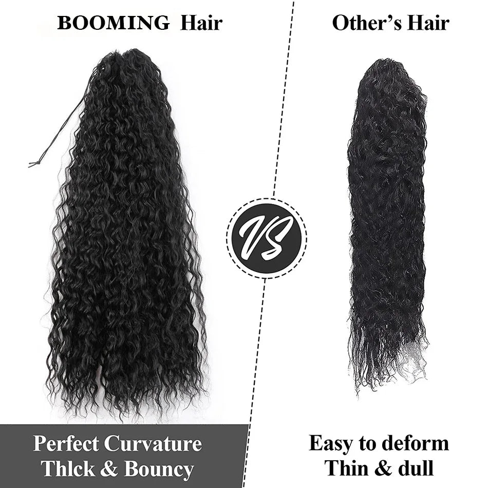 Clip in Curly Ponytail Extensions