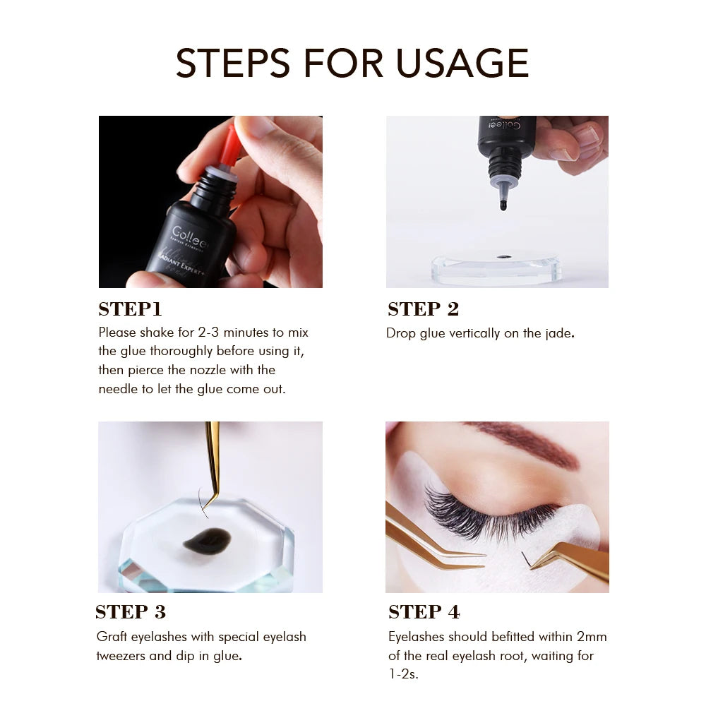 Gollee Eyelash Fast drying lashes glue