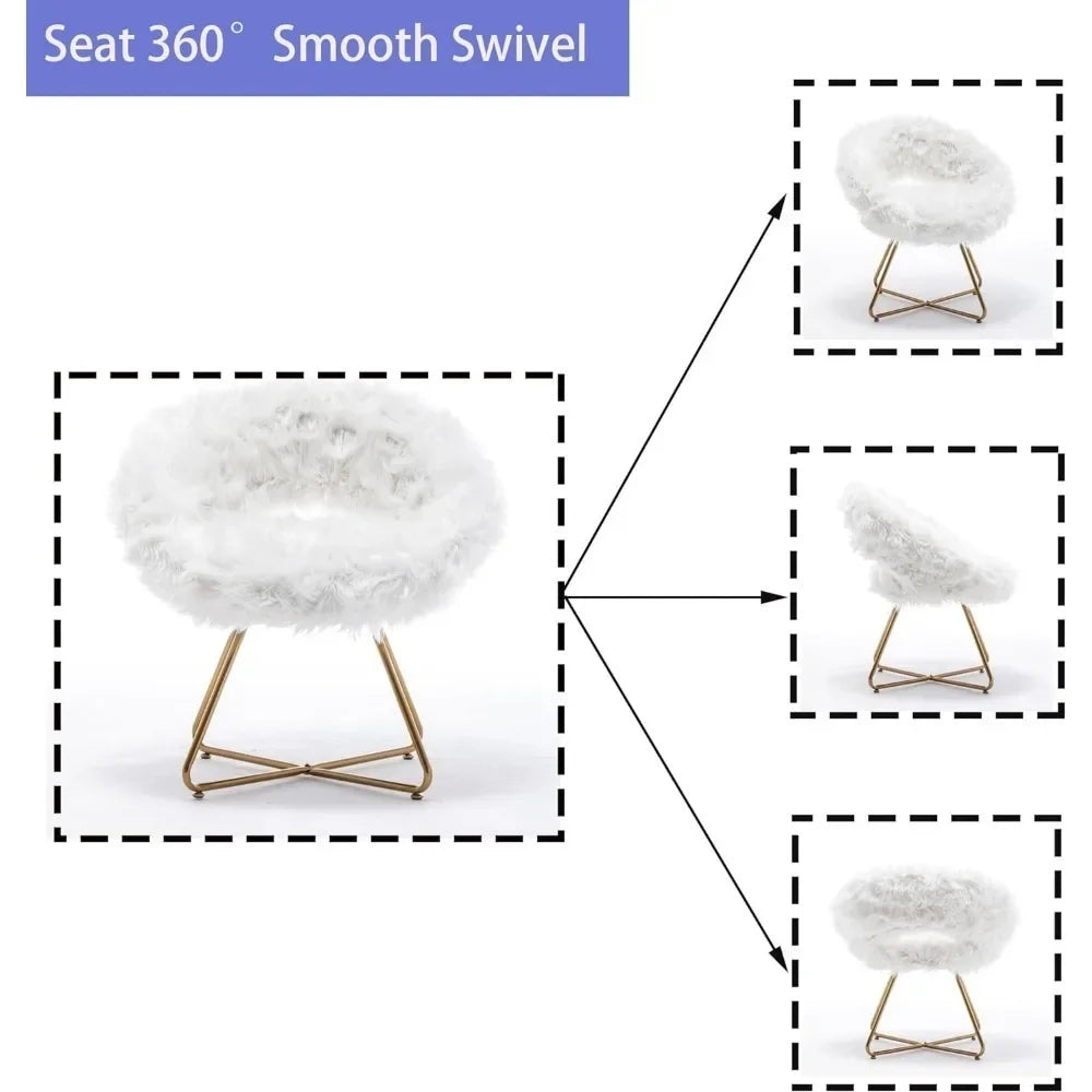 s Upholstered Comfortable Disc Chair