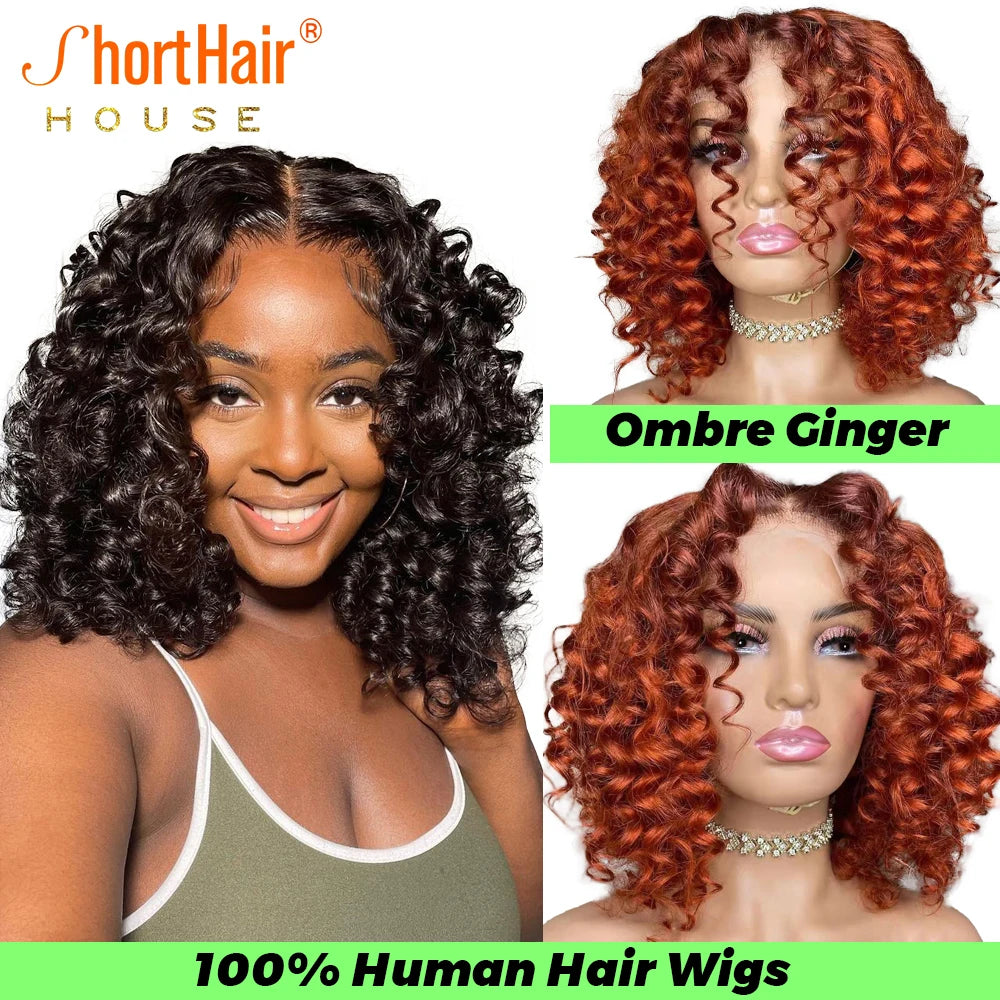 Orange Ginger Lace Front Wigs