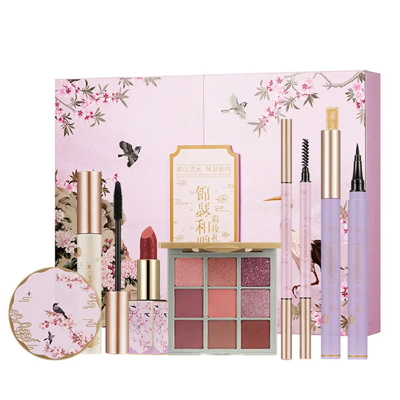 Chinese Style Cushion Eyeshadow Lipstick