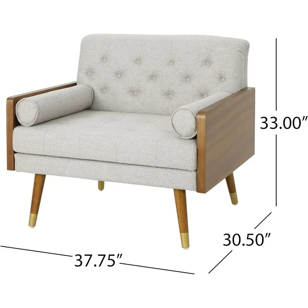 Dark Walnut Lounge Chair