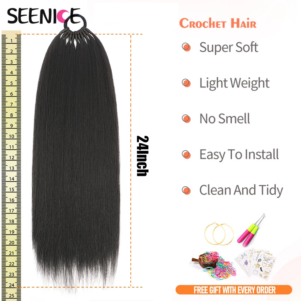 Straight Synthetic Ponytail Hair Extensions