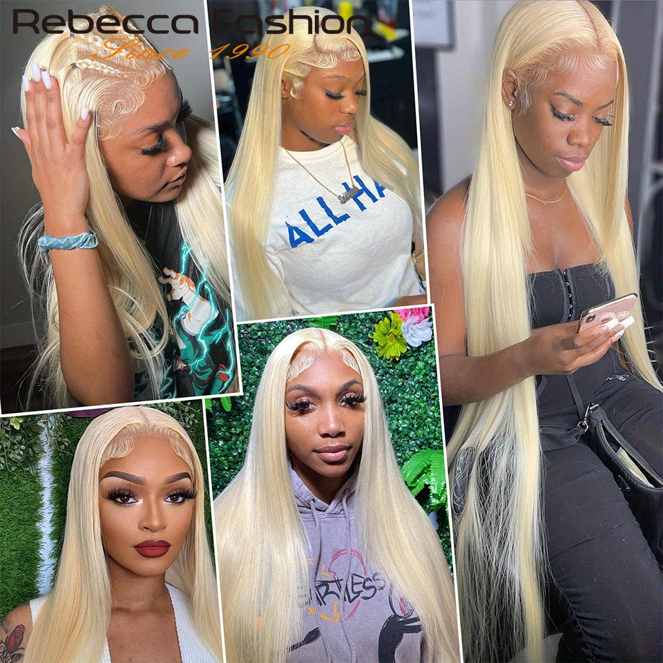 Blonde Human Hair Closure Wig