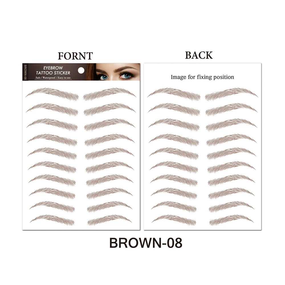 O.TWO.O 3D Simulation Eyebrow Stickers