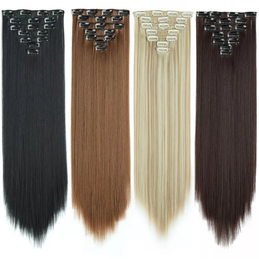 Synthetic Blonde Hair Extensions