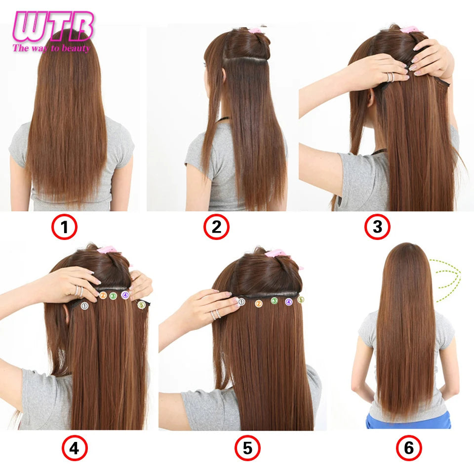 WTB Synthetic Clip In Hair Extension