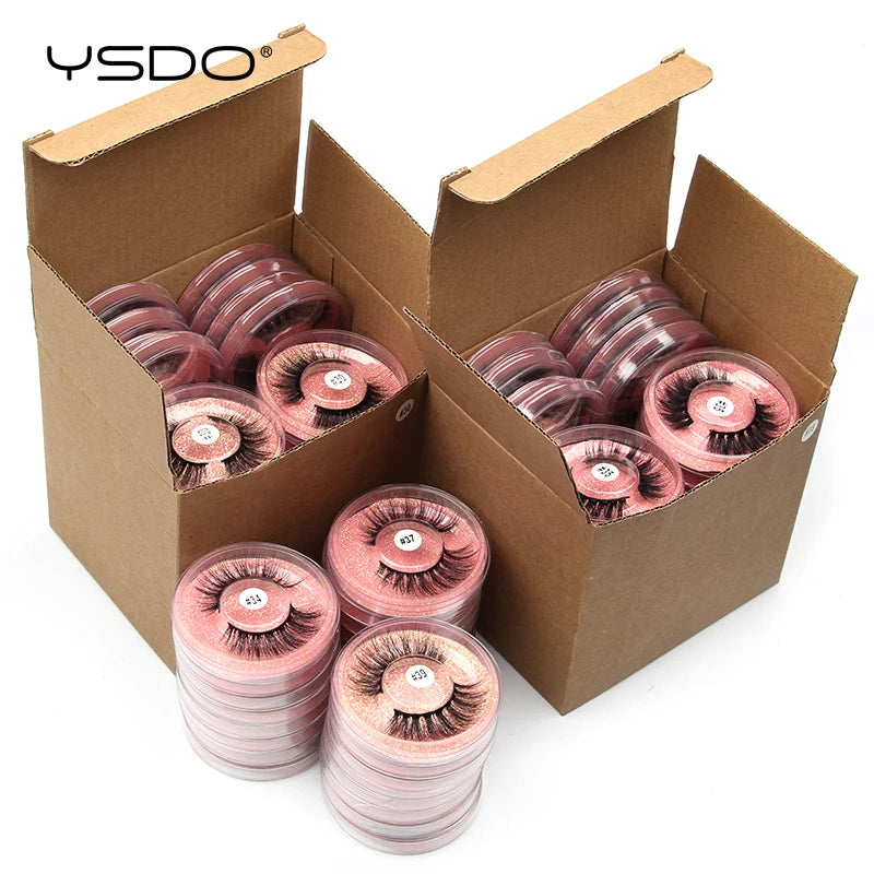 YSDO 10/20 Pairs fluffy mink eyelashes