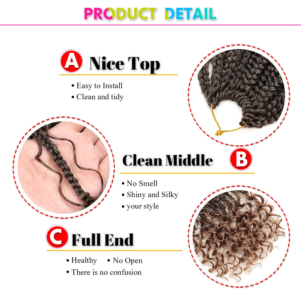 Goddess Braids Crochet Synthetic Braiding Hair Extensions