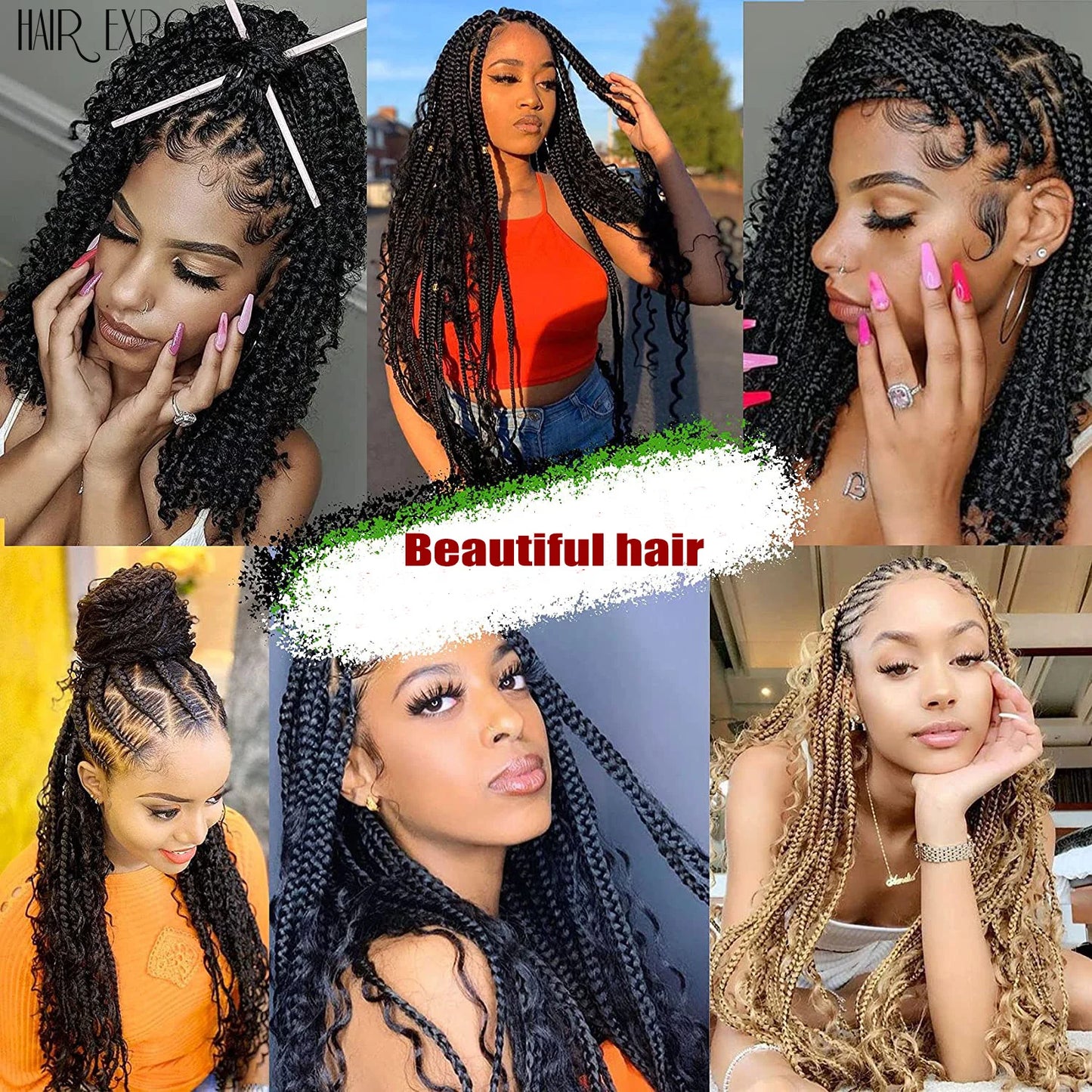 Goddess Braids Crochet Synthetic Braiding Hair Extensions