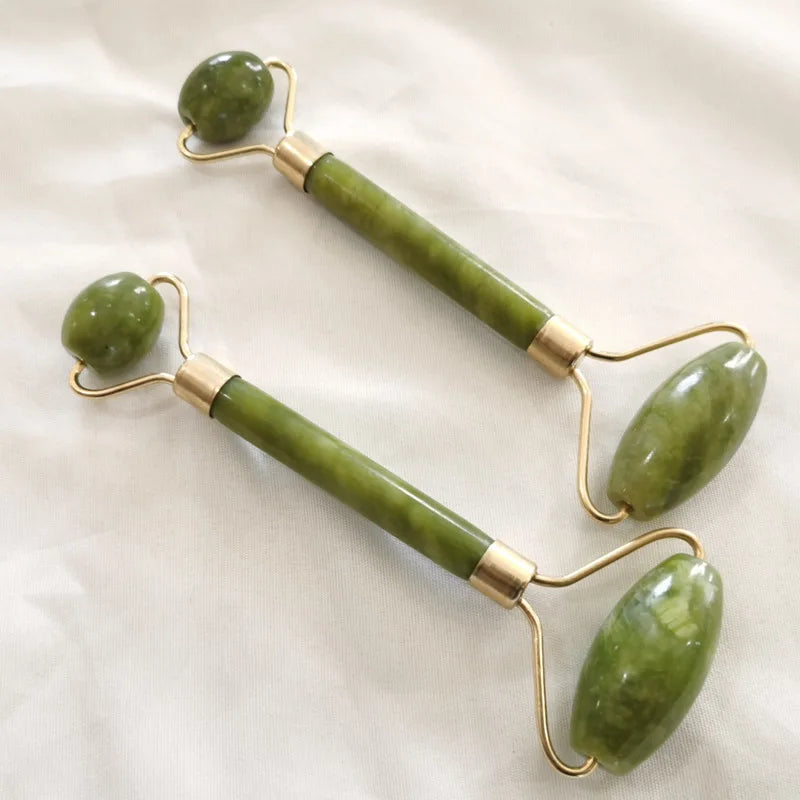 Natural Double Head Jade Facial Massage Roller