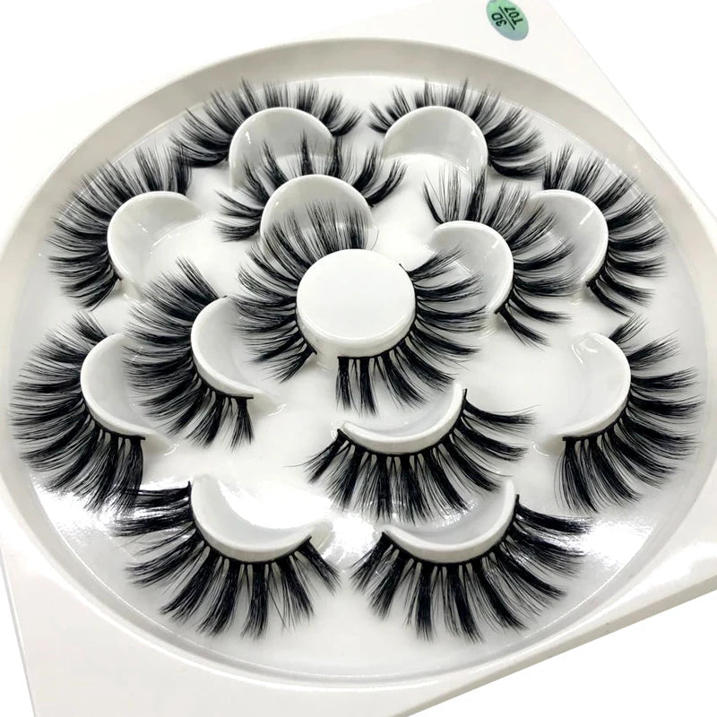 HBZGTLAD New 7 pairs natural false eyelashes