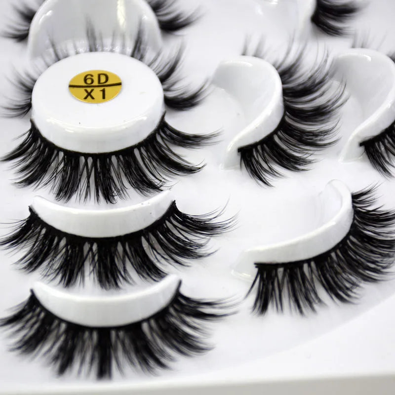 HBZGTLAD New 7 pairs natural false eyelashes