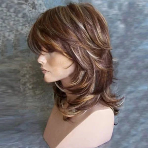 WHIMSICAL W Synthetic Long Natural Wave Wigs