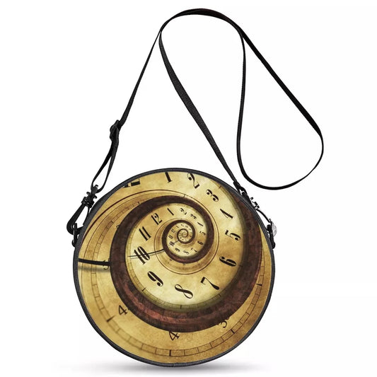 ELVISWORDS Fashion Circle Crossbody Bag