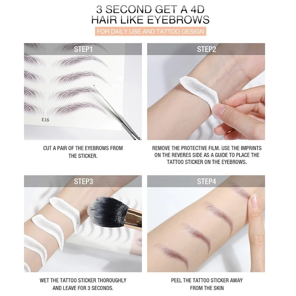 O.TWO.O 3D Simulation Eyebrow Stickers