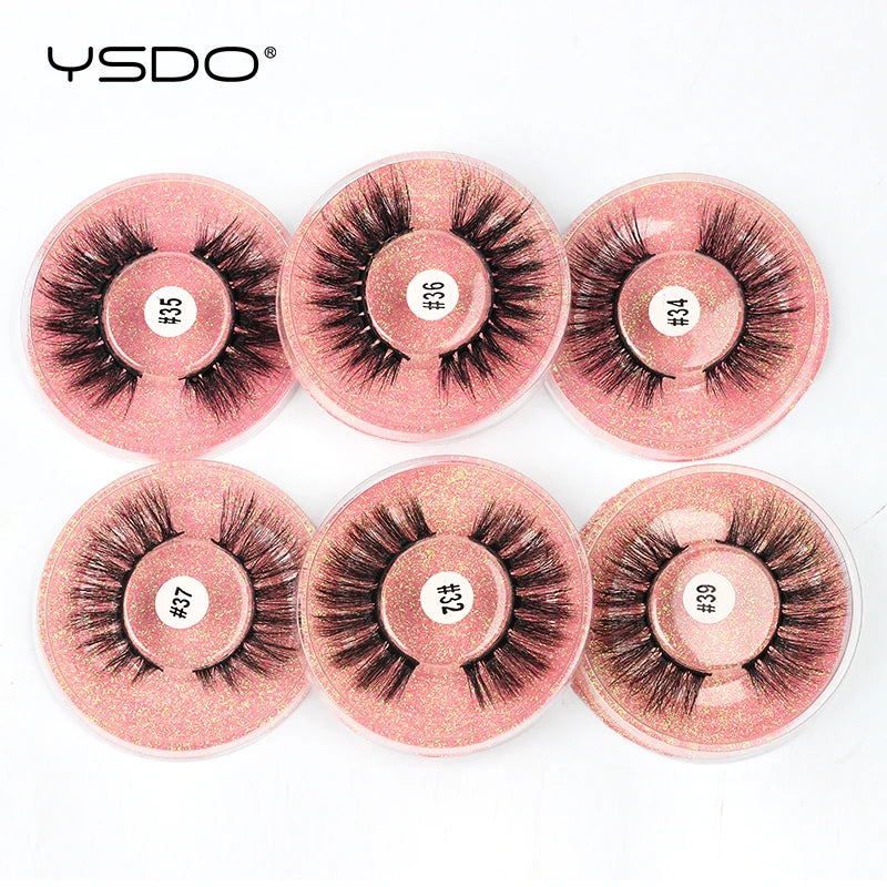 YSDO 10/20 Pairs fluffy mink eyelashes