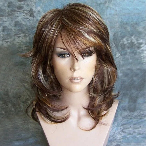 WHIMSICAL W Synthetic Long Natural Wave Wigs