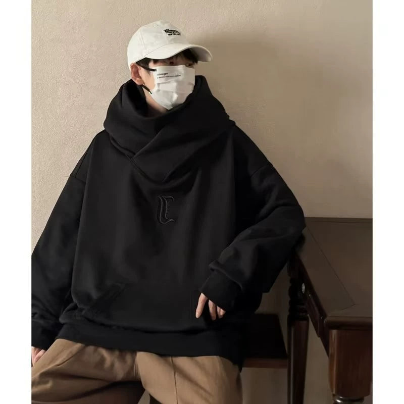 Outwear Turtleneck Hooded Sweatshirt