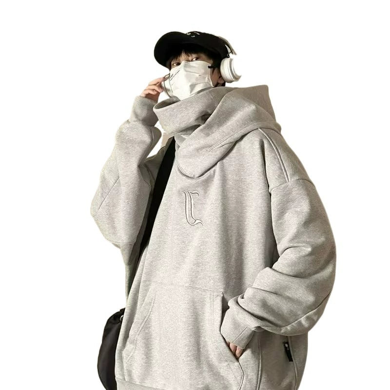 Outwear Turtleneck Hooded Sweatshirt