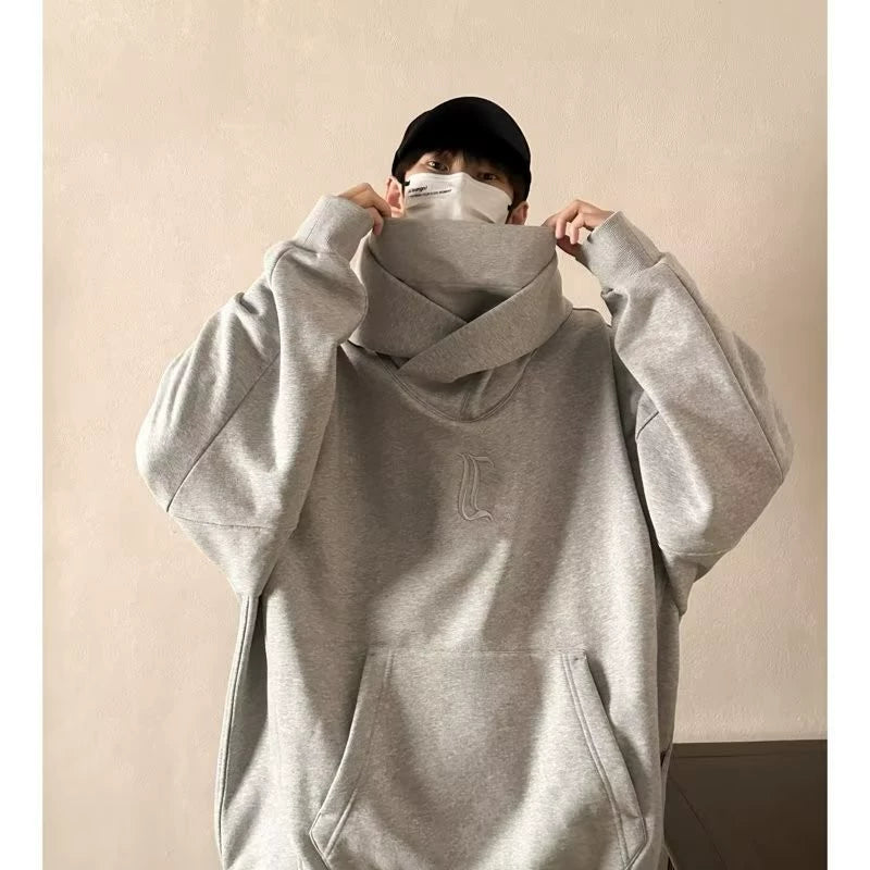 Outwear Turtleneck Hooded Sweatshirt
