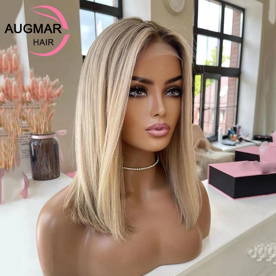 Short Ash Blonde Wig