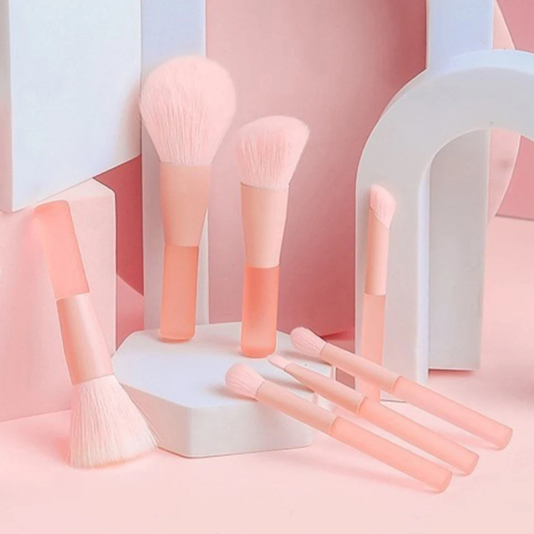 Pink Soft Fluffy Makeup Brushes Set Brush Beauty Tools