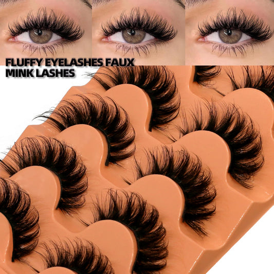 GROINNEYA Fluffy False Eyelashes