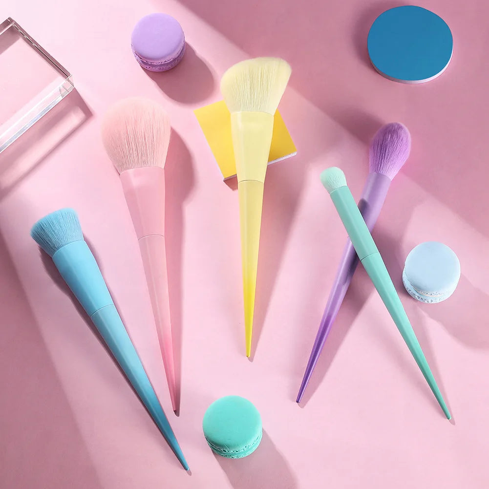 Multi-Color Makeup Brushes Set