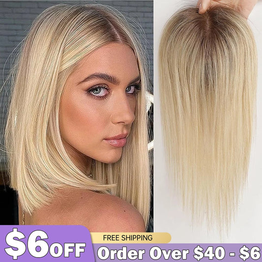 Remy Human Hair Wig Toppers