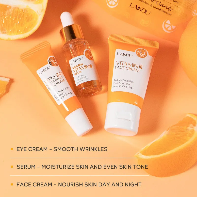 LAIKOU Vitamin C Face Cream Skincare Kit