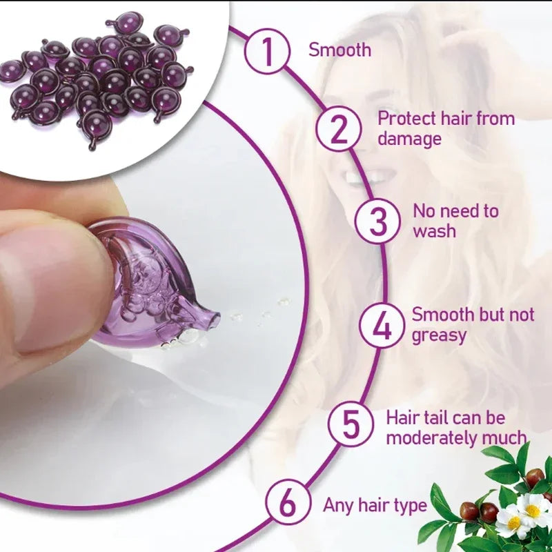 Hair Vitamin Capsule Keratin Oil Repair