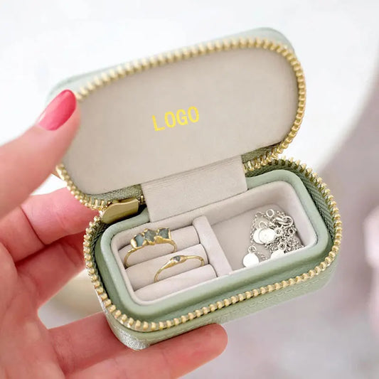 Mini Custom Logo Travel Jewelry Box