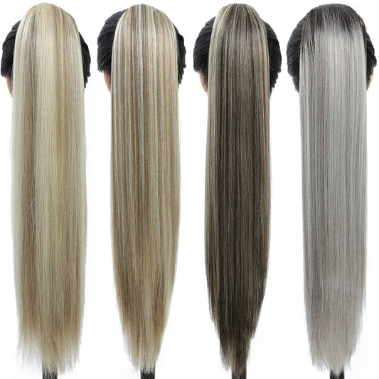 Synthetic Straight Long Natural Hair Ponytail Extension