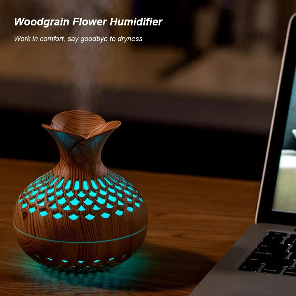 Wood Grain Humidifier Diffuser