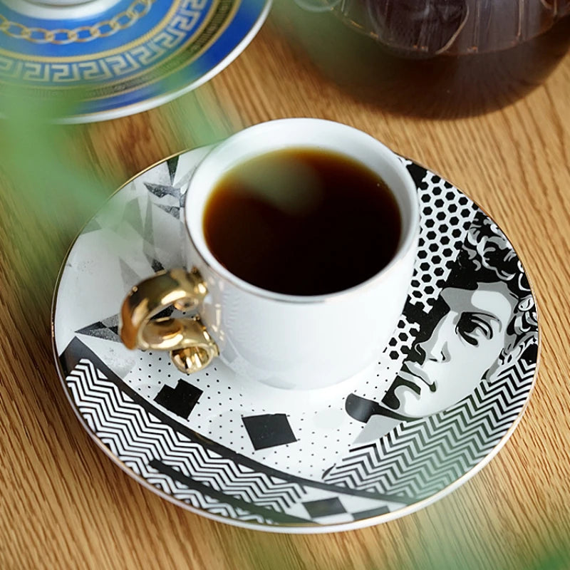 Retro Little Luxury Flower Tea Cup