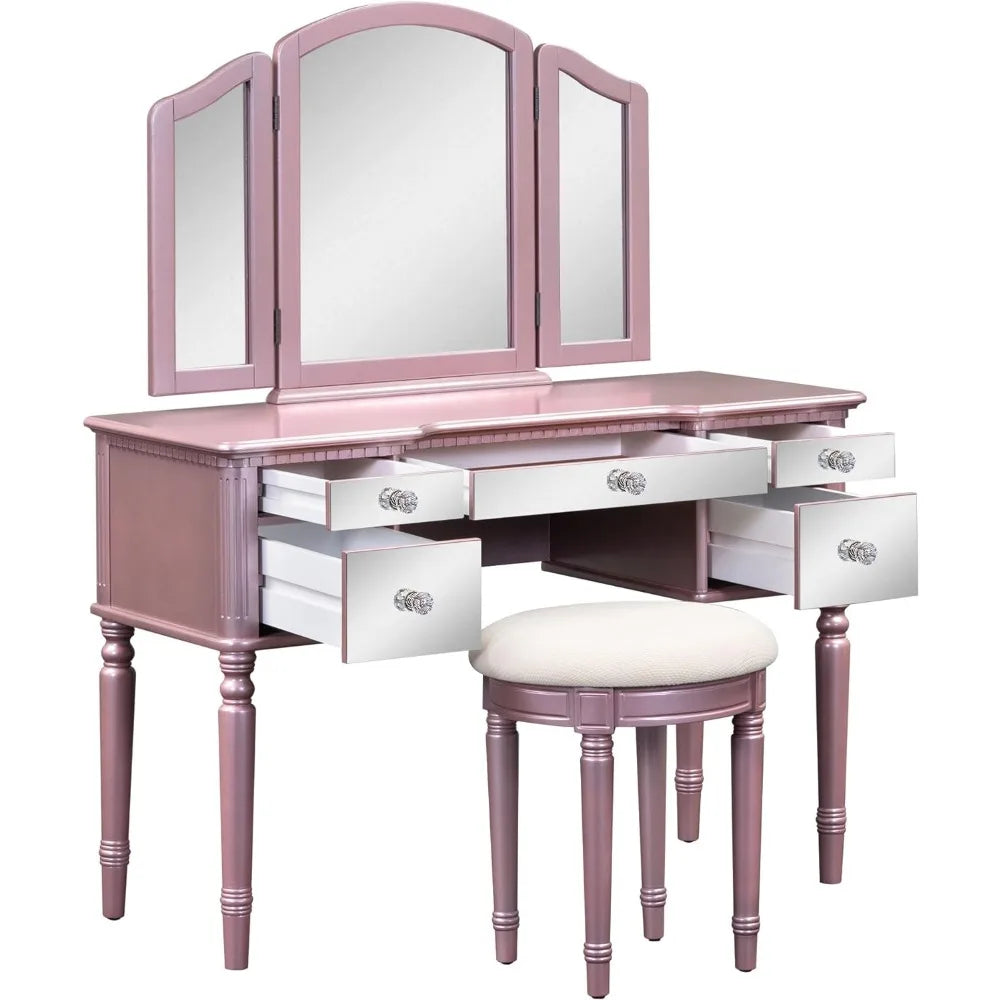 Wood Makeup Vanity Desk