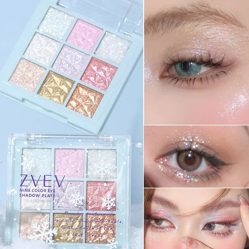 Glitter Snowflake Eyeshadow Palette