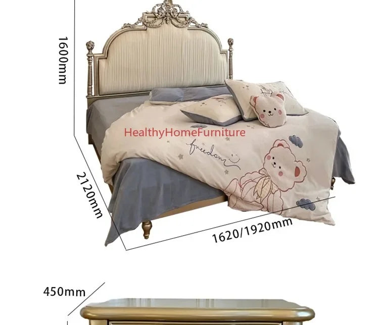 American Luxury Retro Double Bed Set