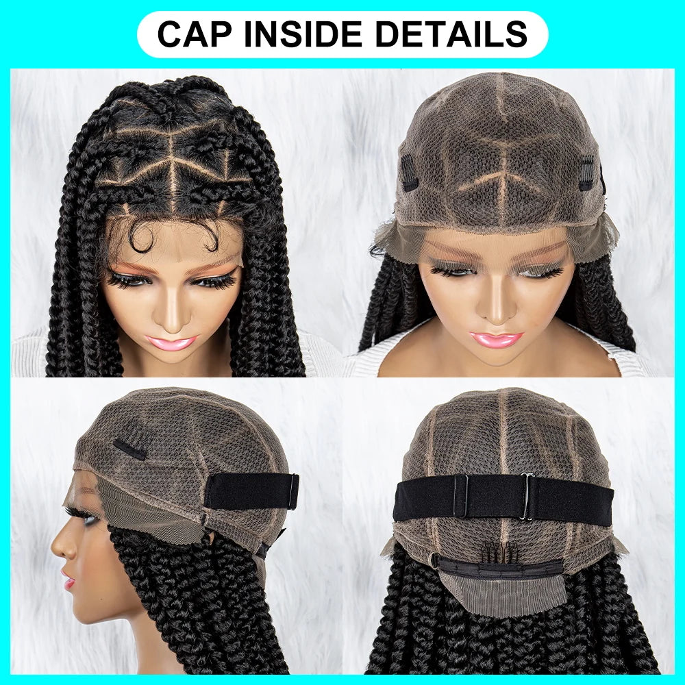 Braided Wigs for Black Women Synthetic Lace Front Wig