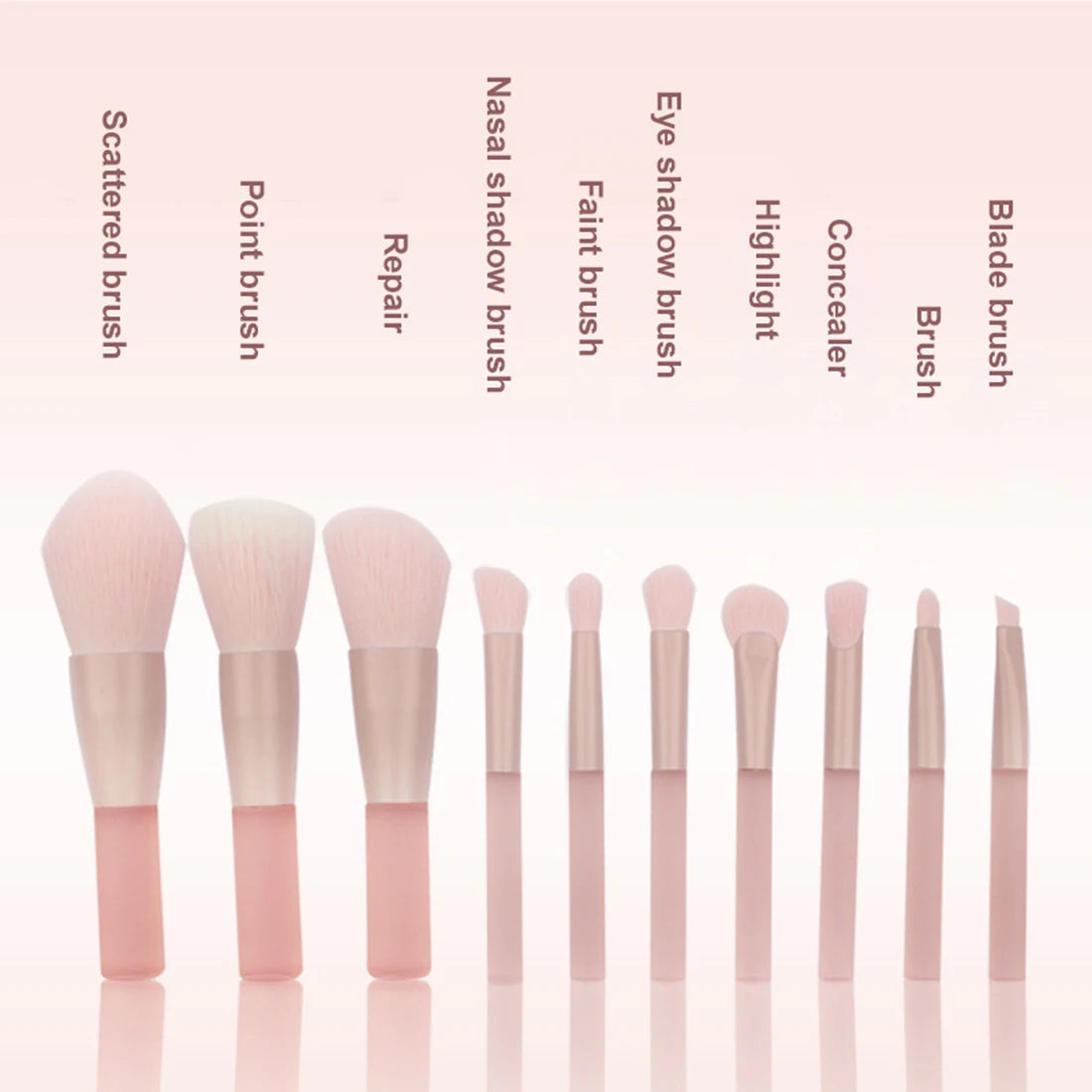 Pink Soft Fluffy Makeup Brushes Set Brush Beauty Tools