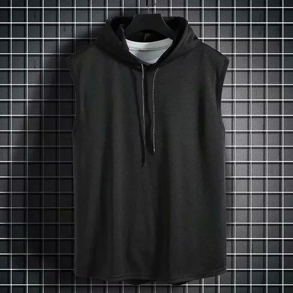 Ice Silk Summer Muscle Hoodie Vest