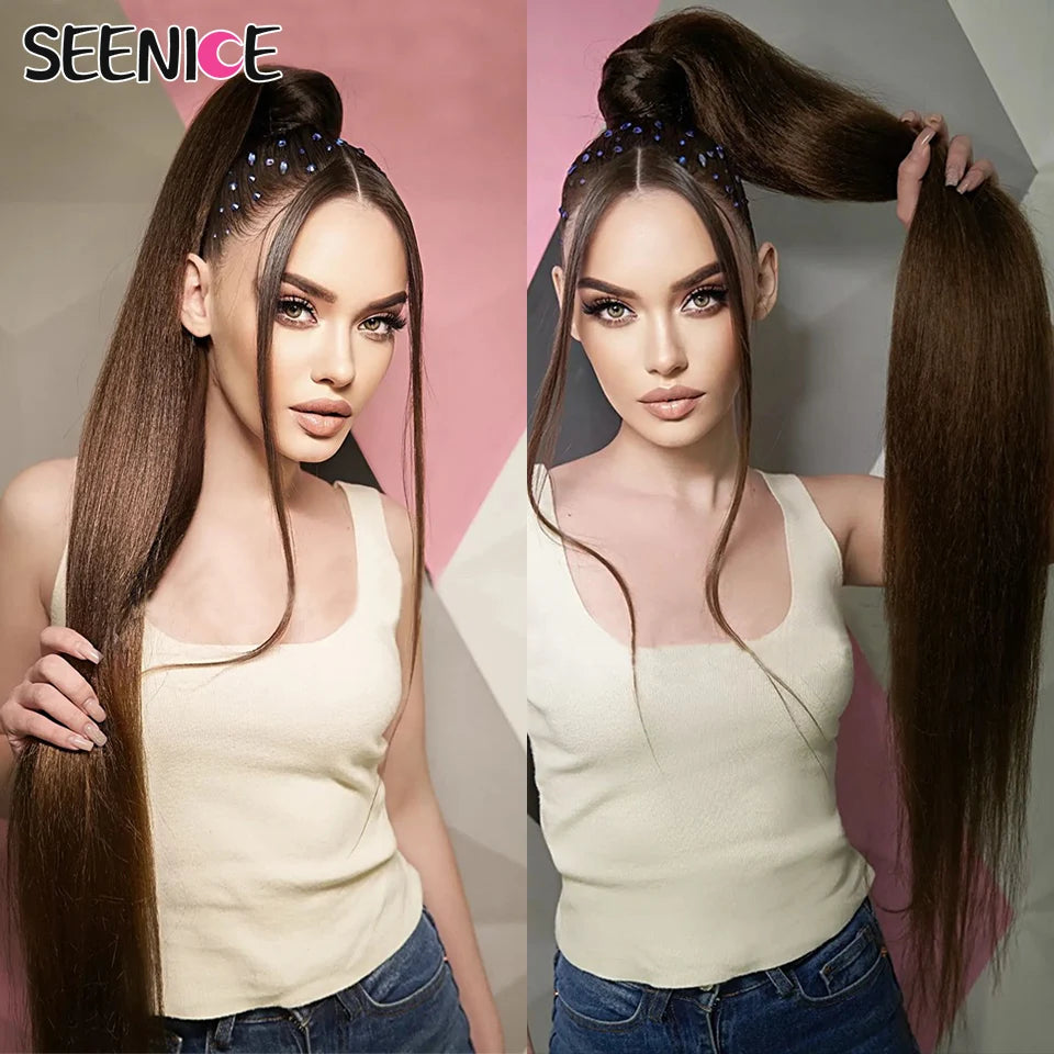 Straight Synthetic Ponytail Hair Extensions