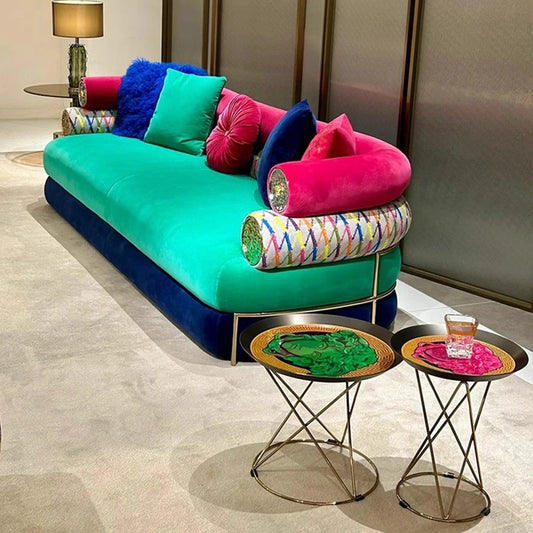 Soft Fancy Unique Sofa Modern Puffs Sofa