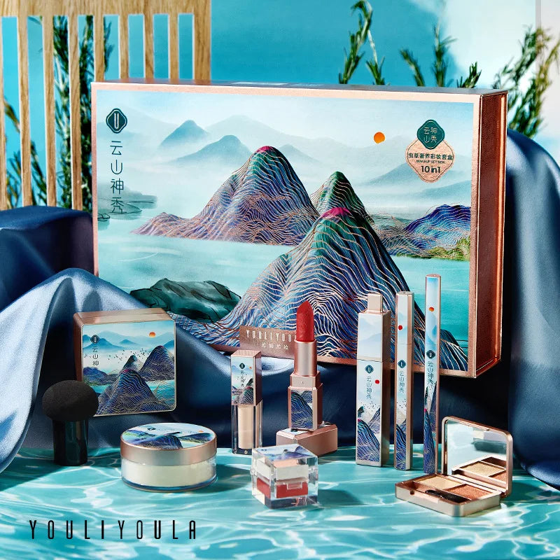 Face Powder Foundation Makeup Set