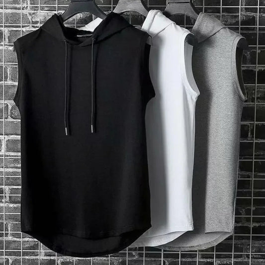 Ice Silk Summer Muscle Hoodie Vest
