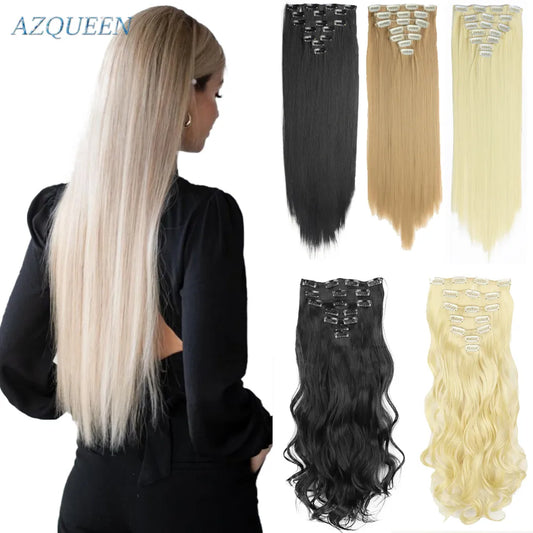 AZQUEEN Synthetic Long Straight  Hair